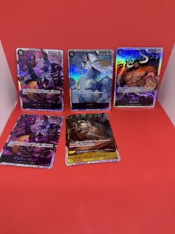 One Piece TCG Lot SR R UC Event All Foil Japanese 109 Card Law Navy Kaido - Image 4