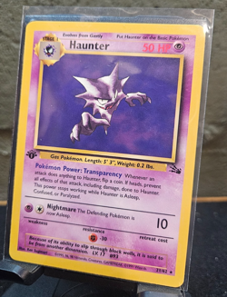 Haunter 21/62 - 1st Edition Fossil 1999 - WOTC - Non Holo Near Mint Pokemon TCG - Image 1