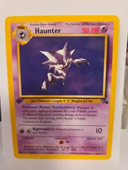 Pokemon TCG 1999 Haunter Fossil 1st Edition Non Holo 21/62 Near Mint - Image 1