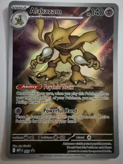 Pokemon TCG Alakazam 9/25 MEP: Mega Evolution Black Star Promo - Image 1