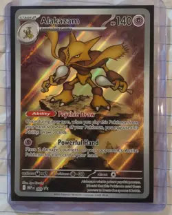 Pokemon TCG Alakazam 9/25 MEP: Mega Evolution Black Star Promo - Image 1