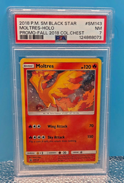 Moltres SM143 - Black Star Promo Holo - Fall 2018 Collector’s Chest - Pop 13 - Image 1