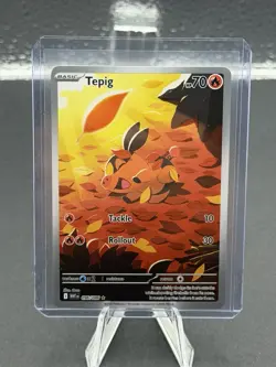 Pokemon Tepig 096/086 SV: White Flare Illustration Rare Holo TCG Card - Image 1