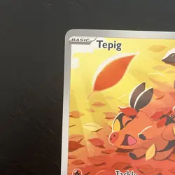 Pokemon Tepig 096/086 SV: White Flare Illustration Rare Holo TCG Card - Image 2