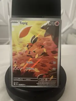 Pokemon Tepig 096/086 SV: White Flare Illustration Rare Holo TCG Card - Image 1