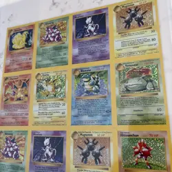 Pokemon Base Set Card Holo Uncut Cropped Sheet (See Description) - Image 3