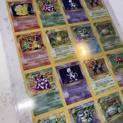 Pokemon Base Set Card Holo Uncut Cropped Sheet (See Description) - Image 5