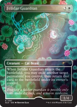 MTG English Felidar Guardian (Rainbow Foil) NM Foil Secret Lair - Image 1