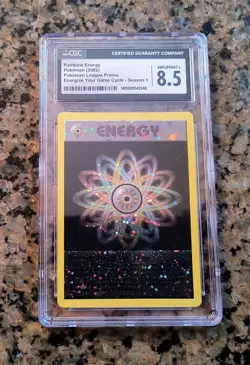 Rainbow Energy Holo Pokemon League Promo Card 2002 CGC 8.5 Energize Game Cycle 1 - Image 1