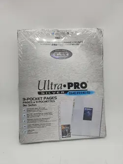Ultra PRO 9-Pocket Silver Series 100 Pages for Standard Size Cards- Blue (81442) 74427814427 - Image 1