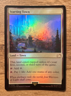 Magic MTG Final Fantasy Starting Town #289 FIN *FOIL* Rare - Image 1