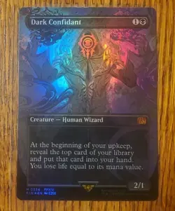Dark Confidant Borderless Final Fantasy Foil MTG NM - Image 1