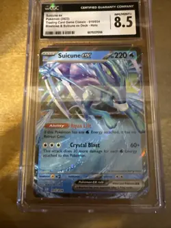 Pokemon TCG Suicune EX 010/034 Holo Trading Card Classic Game - Image 1