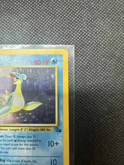 Pokemon TCG Fossil Set Unlimited 1999 Lapras 10/62 Holo Rare (LP) - Image 4