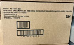 POKEMON TCG SALAMENCE EX RESHIRAM EX PREMIUM COLLECTION 6 BOX SEALED CASE - Image 1