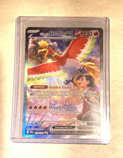 Pokemon TCG Ethan's Ho-Oh 230/182 Full Art Holo Fresh From Pack Rare - Image 1