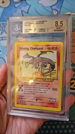 Pokemon TCG: 2002 Neo Destiny Unlimited Shining Charizard BGS 8.5 (Like PSA) - Image 2