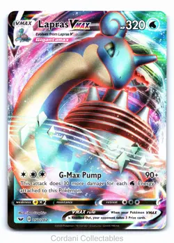 Lapras VMAX 050/202 - Sword & Shield Base Set - Pokemon Card - Near Mint - Image 1