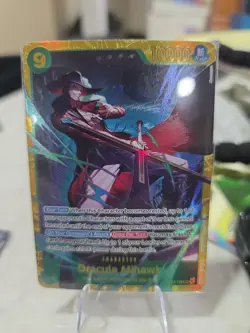 One Piece CCG Dracule Mihawk The Azure Seas Seven Sec Foil OP14-119 NM - Image 1
