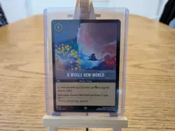 SUPER RARE CARD A WHOLE NEW WORLD DISNEY LORCANA THE FIRST CHAPTER 195/204 - Image 1