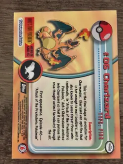 Topps Pokemon Charizard #06 TV Animation Edition Non-Sport Trading Card - Image 2