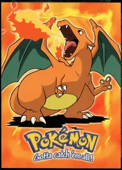 1999 Topps Pokemon The Movie Edition Charizard Non Holo #E6 Black Logo - Image 1