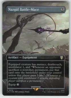 MTG Nazgul Battle-Mace (Borderless) Foil Commander The Lord of the Rings #510 NM - Image 1