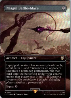 Magic | LTC | Nazgul Battle-Mace (Borderless) | 510 | NM | Foil - Image 1