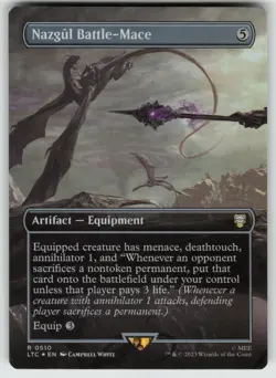 MTG Nazgul Battle-Mace (Borderless) Foil Commander The Lord of the Rings #510 NM - Image 1