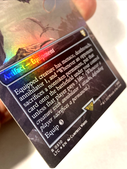 MTG Nazgul Battle-Mace *BORDERLESS FOIL* The Lord of the Rings 510 NM - Image 2