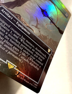 MTG Nazgul Battle-Mace *BORDERLESS FOIL* The Lord of the Rings 510 NM - Image 3