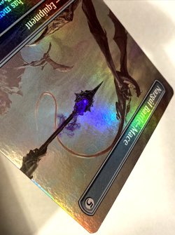 MTG Nazgul Battle-Mace *BORDERLESS FOIL* The Lord of the Rings 510 NM - Image 4