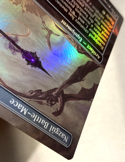 MTG Nazgul Battle-Mace *BORDERLESS FOIL* The Lord of the Rings 510 NM - Image 5