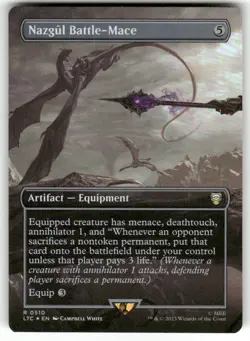 Nazgul Battle-Mace Borderless MTG Lord of the Rings Cmdr Rare 510 NM - Image 1