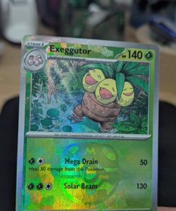 Pokemon TCG Prismatic Evolutions Exeggutor Card 002/131 Masterball Reverse Holo - Image 2