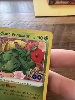 Radiant Venusaur 004/078 Pokemon GO Holo Shiny Rare NM - Image 4
