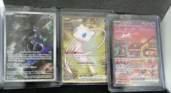 Pokemon TCG 151 UPC Promo Set Mew 053, Mewtwo 052, Metal Mew 205 New Sealed - Image 1