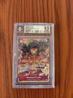 OP01-024 Monkey.D.Luffy Alternate Art Romance Dawn BGS Gem Mint One Piece TCG - Image 1