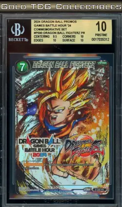 BGS 10 ⭐ SS Son Goku P-590 FighterZ Battle Hour 2024 Promo Card DBS DBZ Z Super - Image 1