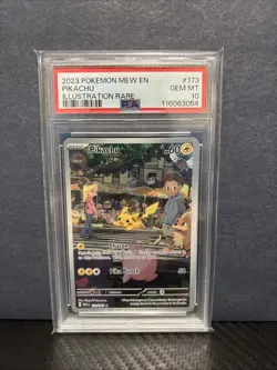 Pokemon Pikachu Illustration Rare 2023 151 MEW EN #173 PSA 10 Gem Mint - Image 1