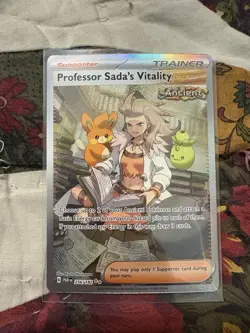 Professor Sada’s Vitality 256/182 Special Illustration Rare Paradox Rift Pokemon - Image 1