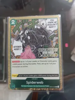 Spiderweb (Judge Pack Vol. 3) OP04-035 One Piece Promotion Cards Foil - Image 1