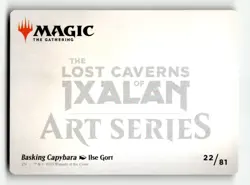 Basking Capybara Art Card 22 (Gold-Stamped Signature) LCI 1 - Image 2