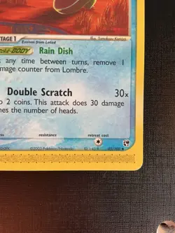 Lombre 45/100 EX Sandstorm eReader Uncommon Regular finish 2003 Pokemon Card LP - Image 4