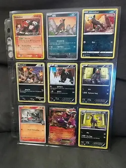 Pokemon 9 Card/Tarjeta Set: 7 Houndour and 2 Houndoom Cards - Image 1