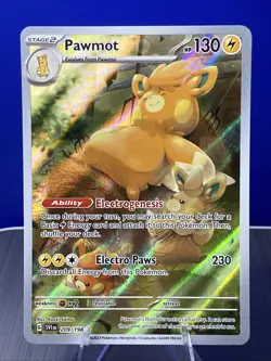 🔥 Pawmot #209/198 Illustration Rare NM/M | Scarlet & Violet - 2023 Pokemon Card - Image 1