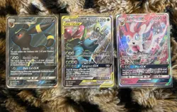3 Card Lot Tag Team GX Umbreon Sylveon Venusaur Celebi SM167 Promo Eveelution - Image 1