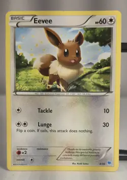Eevee 4/30 XY Trainer Kit Suicune Promo Pokemon Card NM - Image 1