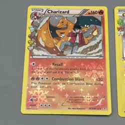 Pokemon Charizard RC5/RC32 Dedenne RC10/RC32 Holo XY Generations Cards NM - Image 2