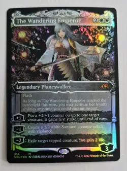 The Wandering Emperor (Showcase) Kamigawa: Neon Dynasty Foil NM MTG - Image 1